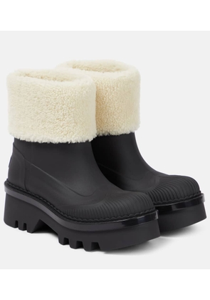 Chloe Raina shearling-trimmed ankle boots