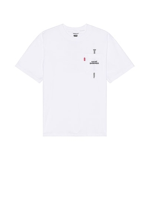 Undercover x Levi's Pocket Tee in White - White. Size S (also in ).