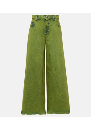 Marni High-rise wide-leg jeans