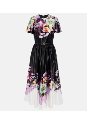 Elie Saab Floral midi dress