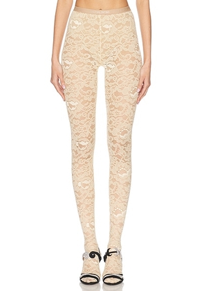 Valentino Lace Tight in Betulla - Cream. Size S/M (also in ).