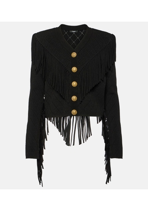 Balmain Fringed cardigan