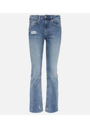 AG Jeans Girlfriend mid-rise straight jeans