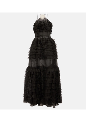 Staud Florian tiered ruffled organza gown