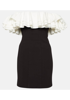 Staud Kiara off-shoulder ruffled minidress