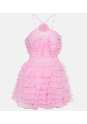Staud Florian ruffled organza minidress