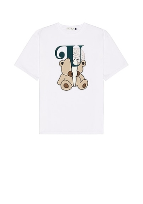 Undercover Bear Tee in White - White. Size 3 (also in ).