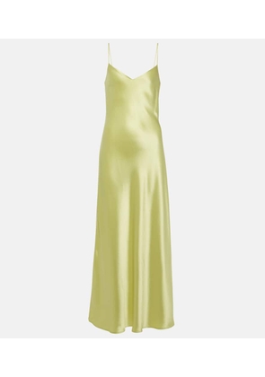 Galvan Cropped slip dress