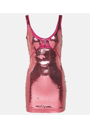 David Koma Sequined minidress