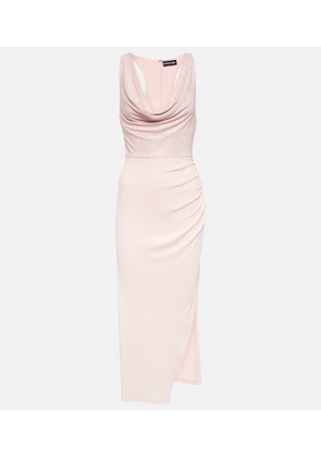 David Koma Crystal-embellished midi dress
