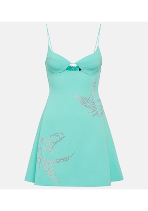 David Koma Crystal-embellished minidress