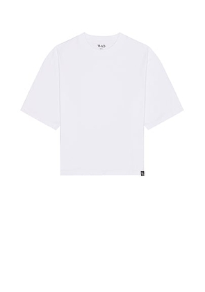 WAO The Oversized Cropped Tee in White - White. Size XL/1X (also in ).