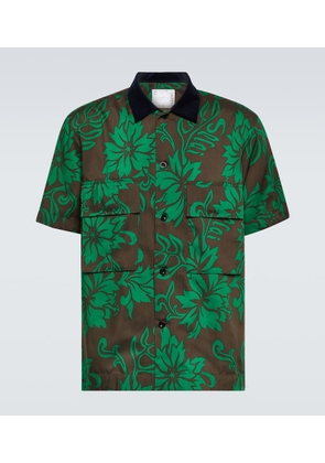Sacai Floral bowling shirt