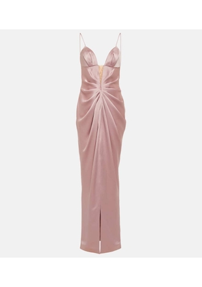 Rasario Draped satin gown