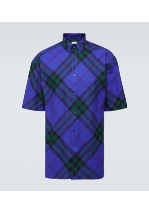 Burberry Burberry Check cotton bowling shirt