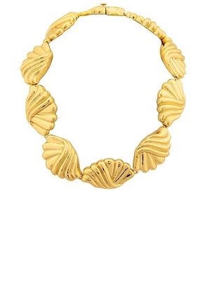 VALERE Irina Necklace in Gold - Metallic Gold. Size all.
