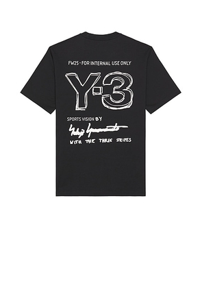 Y-3 Merch Tee in Black - Black. Size S (also in ).
