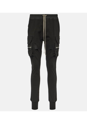 Rick Owens High-rise cotton skinny cargo pants