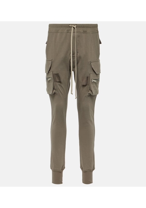 Rick Owens High-rise cotton skinny cargo pants