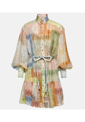 Zimmermann Matchmaker bandana cotton and silk minidress