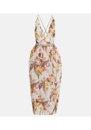 Zimmermann Matchmaker embellished floral midi dress