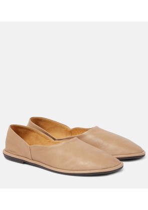 The Row Canal leather flats
