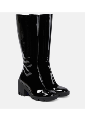 Burberry Stride patent leather knee-high boots