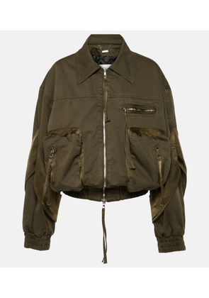 Blumarine Denim bomber jacket