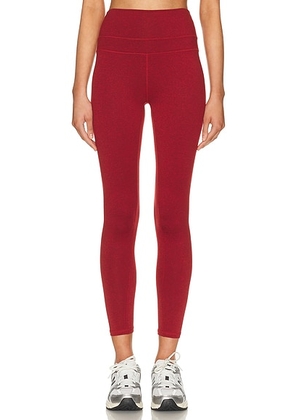 Varley Always Warm Base Layer 25 Legging in Red Dahlia Marl - Red. Size M (also in S, XS).