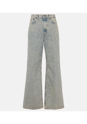 Acne Studios Monogram high-rise wide-leg jeans
