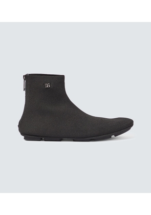 Dolce&Gabbana Logo sock boots