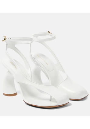Dries Van Noten Bridal leather pumps