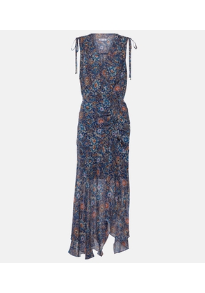 Veronica Beard Dovima floral silk midi dress