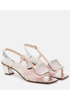 Roger Vivier Belle Vivier 45 patent leather sandals