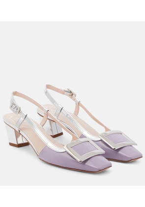 Roger Vivier Belle Vivier leather slingback pumps