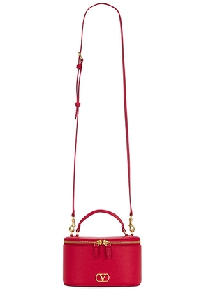 Valentino Garavani VLogo Signature Vanity Case Bag in Rouge Pur - Red. Size all.