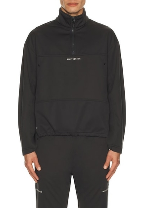 Whitespace Quarter Zip Softshell Top in Phantom - Grey. Size L (also in M, S, XL/1X, XXL/2X).