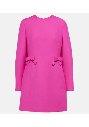 Valentino Crepe Couture bow-detail minidress