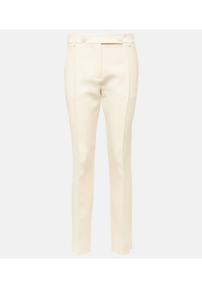 Valentino Crepe Couture mid-rise straight pants
