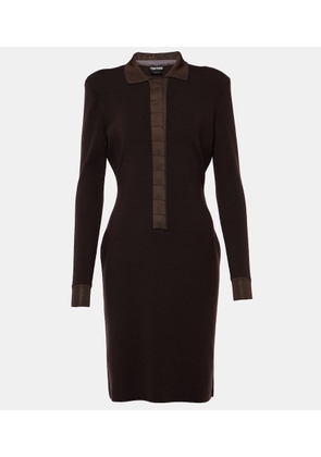 Tom Ford Wool and silk-blend minidress