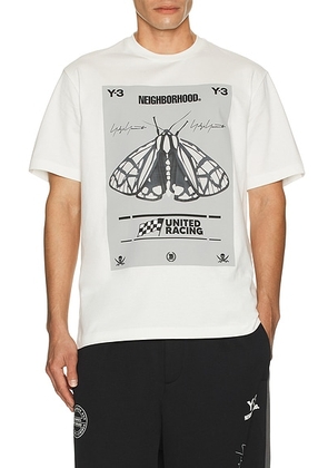 Y-3 Yohji Yamamoto x NBHD Gfx Tee in White - White. Size M (also in ).