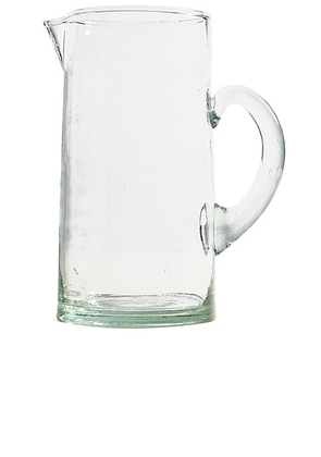 Verve Culture Moroccan Cone Jug in Clear - Neutral. Size all.