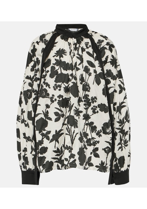 Max Mara Gaetana floral cotton top
