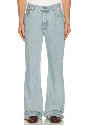 Valentino Flared Denim Jean in Blue Denim - Blue. Size 36 (also in ).