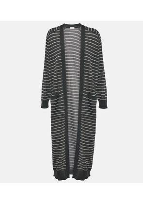 Brunello Cucinelli Dazzling striped cotton cardigan