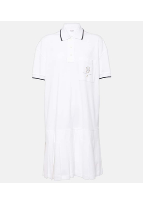 Brunello Cucinelli Pleated cotton polo dress