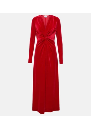 Ganni Velvet midi dress
