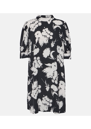 Ganni Printed crepe minidress