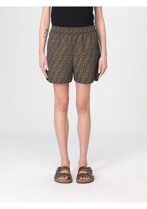 Shorts FENDI Woman color Tobacco