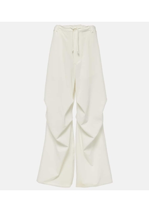 MM6 Maison Margiela High-rise twill wide-leg pants